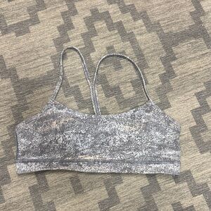 Lululemon Athletica Patterned Gray Sports Bra